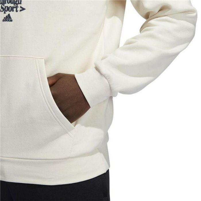 Sudadera con Capucha Hombre Adidas Connected Through Sport Beige 1 Sudadera con Capucha Hombre Adidas Connected Through Sport Beige 1