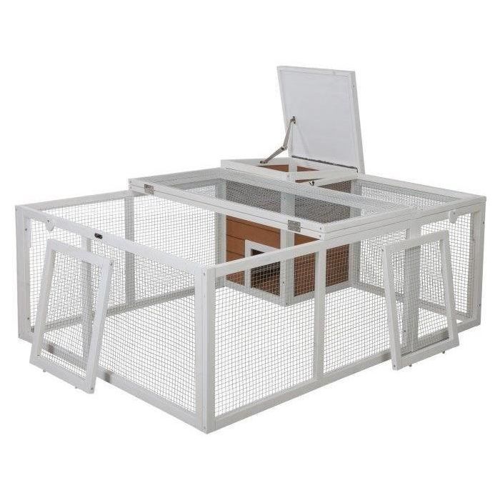 Recinto exterior para animales pequeños - KERBL - 132 x 102 x 59 cm - Caseta integrada - Malla metálica 1 Recinto exterior para animales pequeños - KERBL - 132 x 102 x 59 cm - Caseta integrada - Malla metálica 1