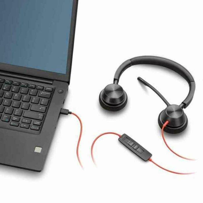 Auriculares de Diadema Poly BW3320 USB-A Negro 1 Auriculares de Diadema Poly BW3320 USB-A Negro 1