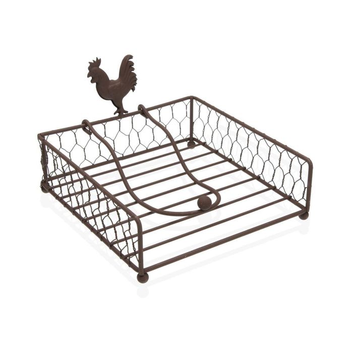Servilletero Versa Metal Acero 18,5 X 12 X 18,5 CM 0 Servilletero Versa Metal Acero 18,5 X 12 X 18,5 CM 0