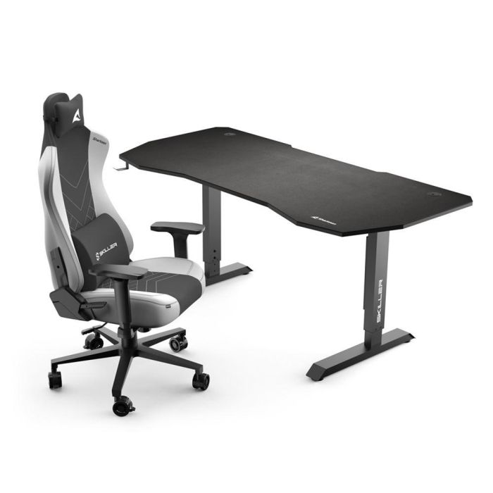 Sharkoon SGD20 Skiller Mesa Escritorio Gaming Ergonómica con Tablero MDF Negro y Diseño de Riñón para Configuración Diestra 4 Sharkoon SGD20 Skiller Mesa Escritorio Gaming Ergonómica con Tablero MDF Negro y Diseño de Riñón para Configuración Diestra 4