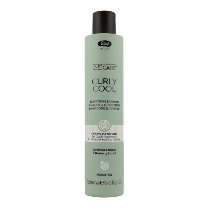 Lisap Top Care Curly Cool Elasticing Shampoo 250Ml Champú nutritivo para rizos definidos y brillantes Lisap Top Care Curly Cool Elasticing Shampoo 250Ml Champú nutritivo para rizos definidos y brillantes