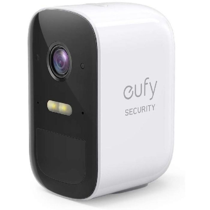 Anker eufyCam 2C T81133D3 - Cámara de Seguridad Adicional Inalámbrica, Exterior/Interior, 1080p, Visión Nocturna, Blanco