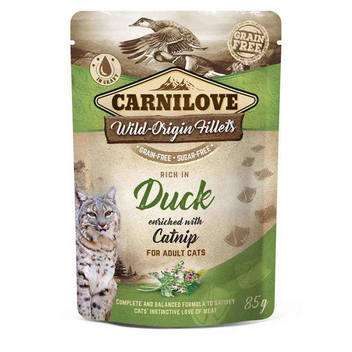Carnilove Comida Húmeda para Gato Sabor Pato 24x85 gr