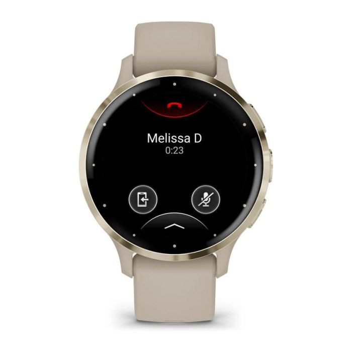 Garmin Venu 3S french gray/softgold Reloj Inteligente con GPS y Monitor de Actividad AMOLED Pantalla Táctil 1.2" Unisex Sumergible 1