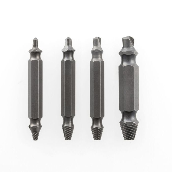 Brocas para Extraer Tornillos Dañados InnovaGoods 4 Unidades 8 Brocas para Extraer Tornillos Dañados InnovaGoods 4 Unidades 8