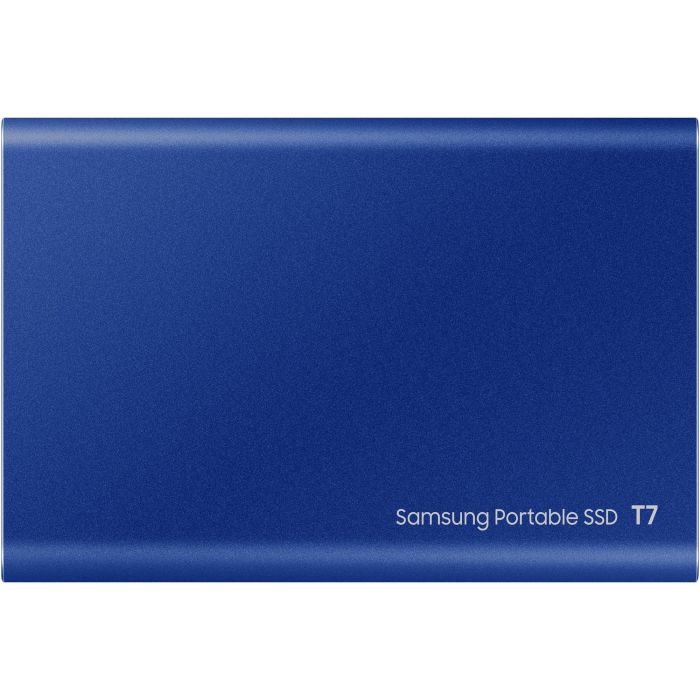 Samsung MU-PC1T0H/WW Disco SSD Portátil T7 Touch 1TB USB 3.2 Gen2 NVMe 1050MB/s Lectura Azul Compacto y Resistente a Caídas 5
