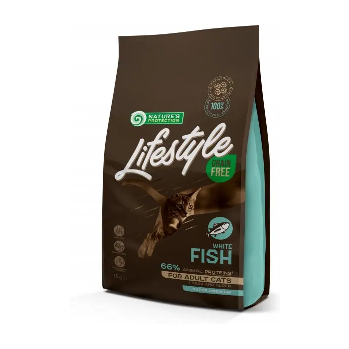 Nature's Protection Cat Lifestyle Grain Free Pescado Blanco 1,5 kg Nature's Protection Cat Lifestyle Grain Free Pescado Blanco 1,5 kg