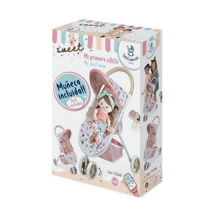 2x1!! silla muñeca 3 ruedas con muñeca 2x1!! silla muñeca 3 ruedas con muñeca