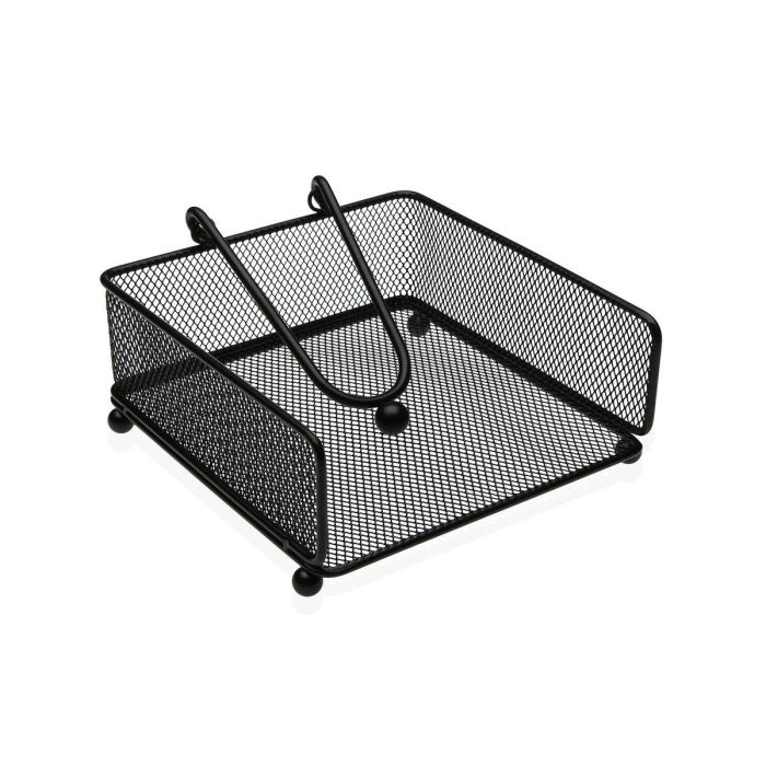 Servilletero Versa Negro Acero Hierro 17,5 X 9 X 18 CM