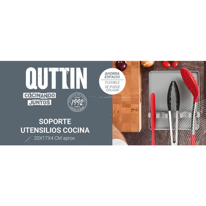 Soporte para utensilios de cocina en silicona - Quttin (12 Unidades) 4 Soporte para utensilios de cocina en silicona - Quttin (12 Unidades) 4