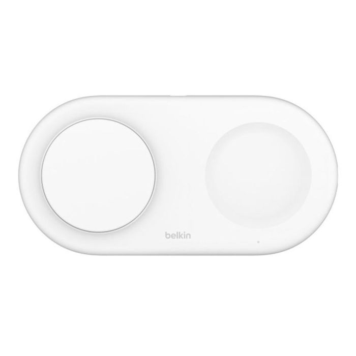 Belkin Base Carga Inalambrica Doble WIZ021vfWH 15W Qi2 Boost Charge Blanco