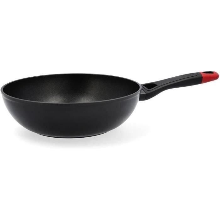 Pyrex Wok Aluminio Forjado Optima + 28 cm, Fondo Inducción Total, 3 Capas Antiadherentes, Asas Soft Touch, Apto Lavavajillas 2 Pyrex Wok Aluminio Forjado Optima + 28 cm, Fondo Inducción Total, 3 Capas Antiadherentes, Asas Soft Touch, Apto Lavavajillas 2