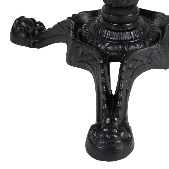 Mesa Auxiliar Blanco-Negro Metal-Mármol 70 X 70 X 71 cm