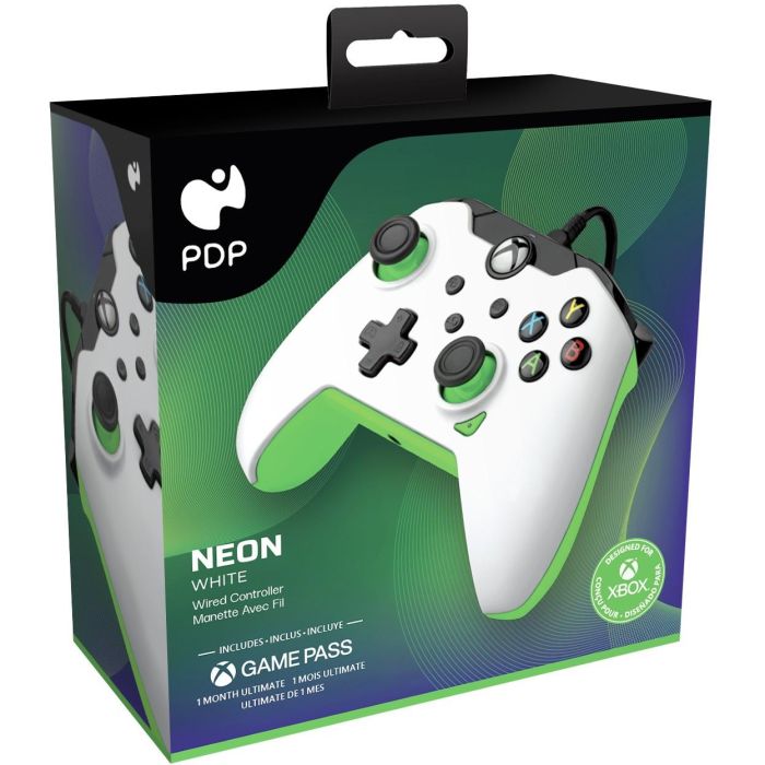 PDP Mando con cable Xbox Series X|S, Xbox One, PC - Blanco Neón - Gamepad Alámbrico USB para Windows 10/11 6