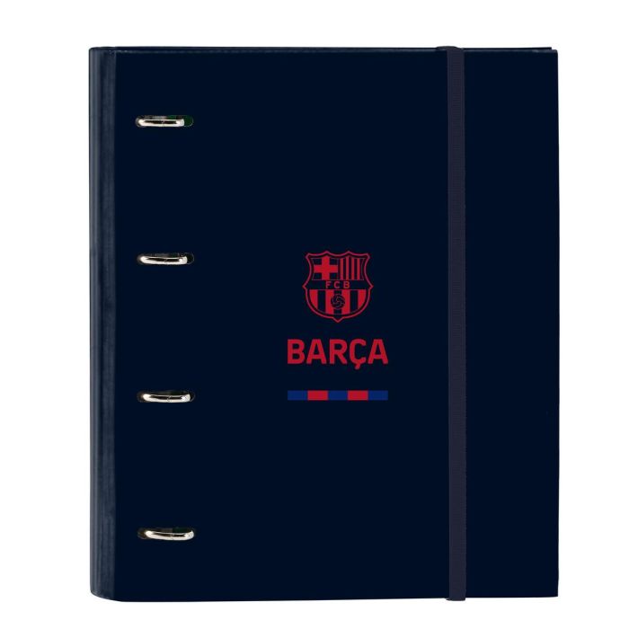 Carpeta de anillas F.C. Barcelona Azul marino (27 x 32 x 3.5 cm)