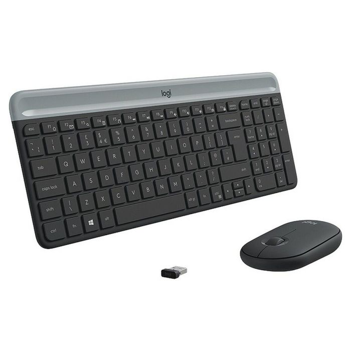 Logitech MK470 Combo Teclado y Ratón Inalámbricos Ultra-Finos y Silenciosos para Trabajo Ultra-Silencioso con Receptor USB 2.4 GHz 1 Logitech MK470 Combo Teclado y Ratón Inalámbricos Ultra-Finos y Silenciosos para Trabajo Ultra-Silencioso con Receptor USB 2.4 GHz 1