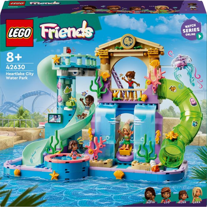 LEGO 42630 Friends Parque Acuático de Heartlake City, Juego de Construcción, 814 piezas