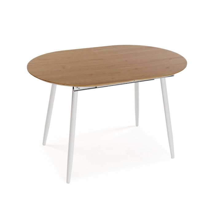Mesa Extensible Doinyo Blanca Versa 80x75 cm, Madera MDF y Metal 2 Mesa Extensible Doinyo Blanca Versa 80x75 cm, Madera MDF y Metal 2