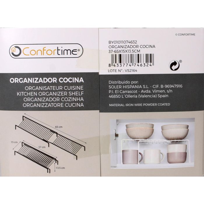 Confortime Organizador Cocina Extensible 37-65 x 15 x 13.5 cm 10