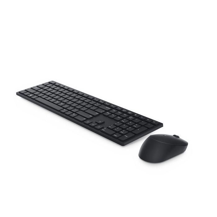 Dell KM5221W Teclado y Ratón Inalámbrico Combo, US International QWERTY, Negro