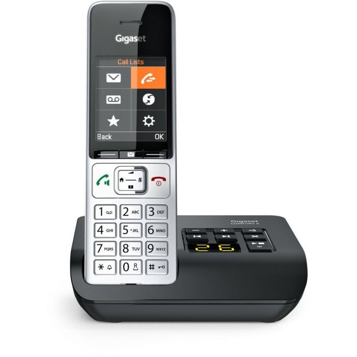 Gigaset COMFORT 500A Teléfono DECT/analógico con Contestador Automático, Pantalla a Color TFT 2.2", Manos Libres, Agenda 200 Contactos, Plata/Negro 0 Gigaset COMFORT 500A Teléfono DECT/analógico con Contestador Automático, Pantalla a Color TFT 2.2", Manos Libres, Agenda 200 Contactos, Plata/Negro 0