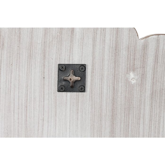 Espejo de pared DKD Home Decor Blanco Natural Indio Decapé 90 x 1,5 x 90 cm (90 Piezas) 2