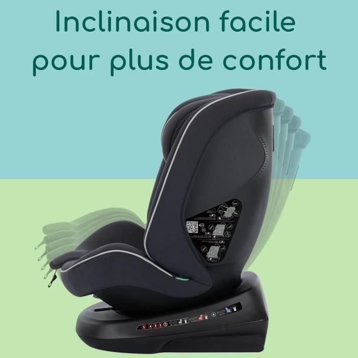 Silla de coche SAFETY 1ST Cosmo I-Safe I-Size, De 0 a 12 años, 40 - 150 cm, Fácil instalación con cinturón, Rotación 360°, Negro 2 Silla de coche SAFETY 1ST Cosmo I-Safe I-Size, De 0 a 12 años, 40 - 150 cm, Fácil instalación con cinturón, Rotación 360°, Negro 2