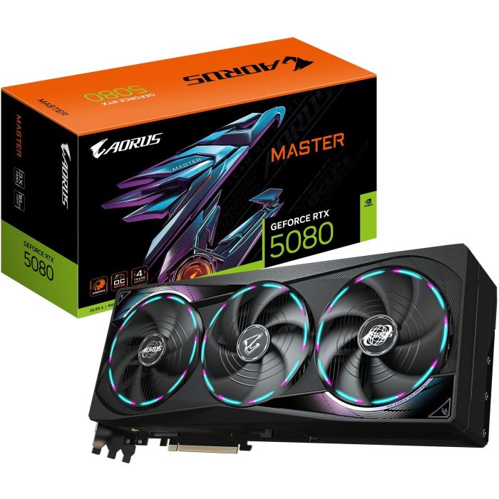 Gigabyte AORUS GeForce RTX 5080 MASTER 16 GB Tarjeta Gráfica 0 Gigabyte AORUS GeForce RTX 5080 MASTER 16 GB Tarjeta Gráfica 0