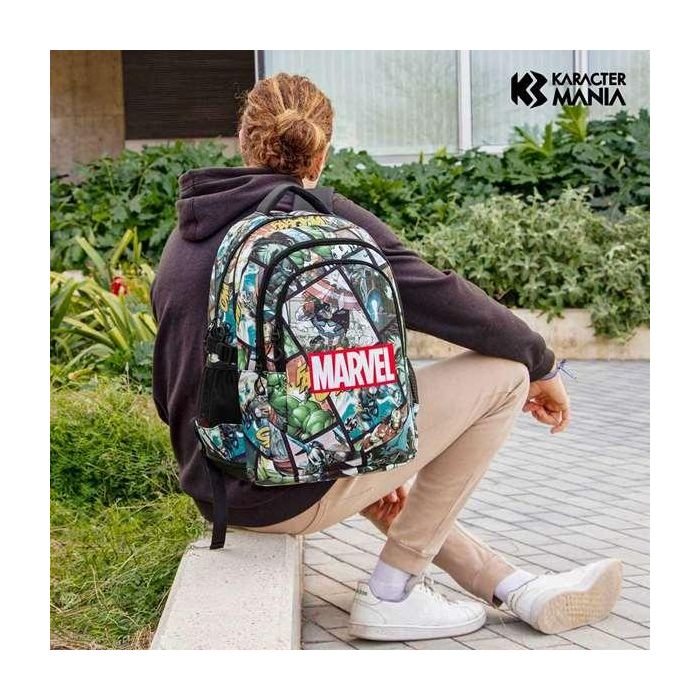 Karactermania Mochila Avengers Run. Plus Fan React 44x34x21 cm, 3 compartimentos, bolsillo para portátil, material Ripstop 9 Karactermania Mochila Avengers Run. Plus Fan React 44x34x21 cm, 3 compartimentos, bolsillo para portátil, material Ripstop 9