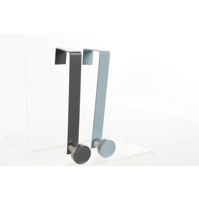DKD Home Decor Perchero Glam de Metal, Set de 3 Piezas Surtidas (Gris Claro, Gris Oscuro, Dorado), 5x17x3 cm (4 Unidades) 2 DKD Home Decor Perchero Glam de Metal, Set de 3 Piezas Surtidas (Gris Claro, Gris Oscuro, Dorado), 5x17x3 cm (4 Unidades) 2