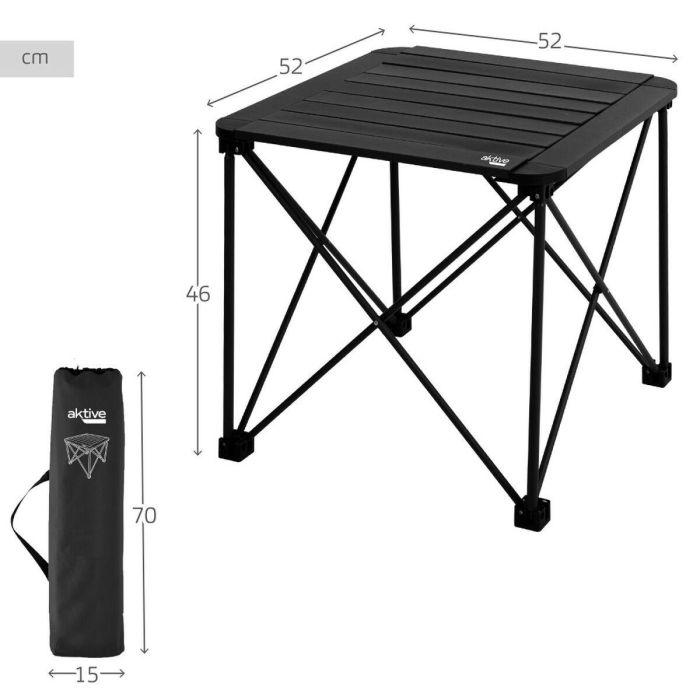 Mesa Plegable Aktive 52 x 46 x 52 cm (2 Unidades) 3 Mesa Plegable Aktive 52 x 46 x 52 cm (2 Unidades) 3