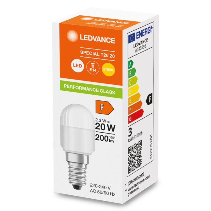 Ledvance LVE-4099854066993 Bombilla LED Special E14 2,3W 200Lm 2700K Blanco Muy Cálido para Frigoríficos y Máquinas de Coser 1 Ledvance LVE-4099854066993 Bombilla LED Special E14 2,3W 200Lm 2700K Blanco Muy Cálido para Frigoríficos y Máquinas de Coser 1