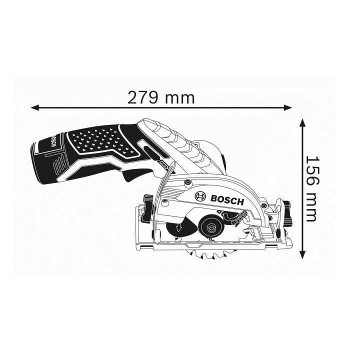 Sierra circular de 12V GKS 12V -26 (sin batería o cargador) + L -BoxX - Bosch - 06016A1002 Box 2