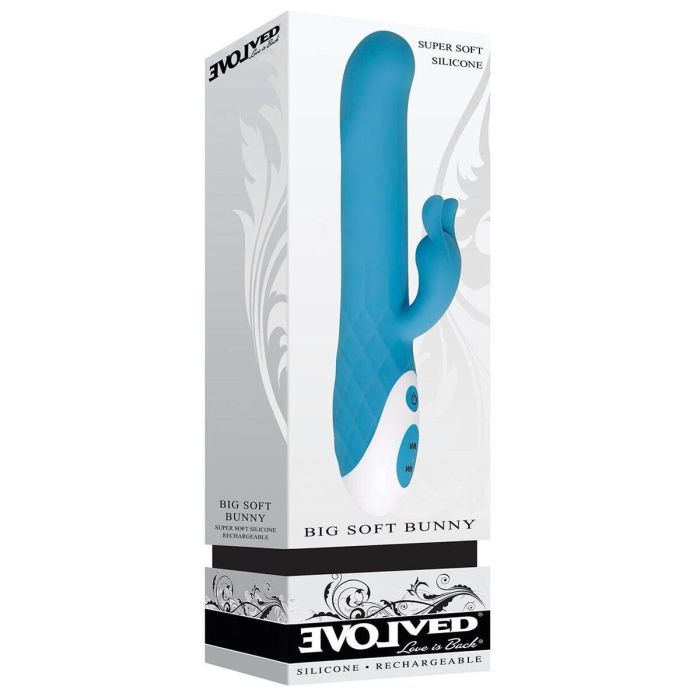 Vibrador Punto G Evolved Big Soft Bunny Azul 1