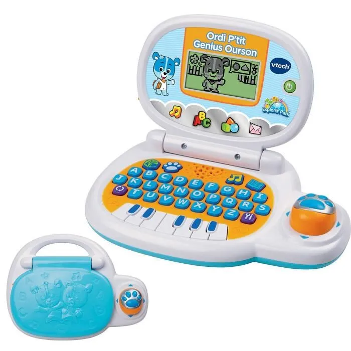 Vtech Ordi P'tit Genius Blue Bear Computadora Educativa para Niños de 2 a 5 Años 1