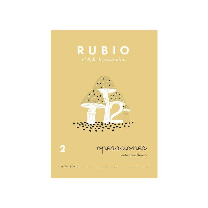 Cuaderno Rubio A5 Operaciones Y Problemas Nº 2 - Restas Sin Llevar (+6 Años) (Set de 10)