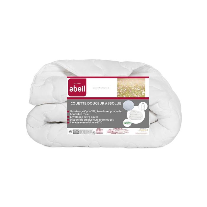 Abeil Edredón suave Absolue de microfibra 100% poliéster, relleno 400 gr/m², tacto aterciopelado, lavable, 240x260 cm blanco 3 Abeil Edredón suave Absolue de microfibra 100% poliéster, relleno 400 gr/m², tacto aterciopelado, lavable, 240x260 cm blanco 3