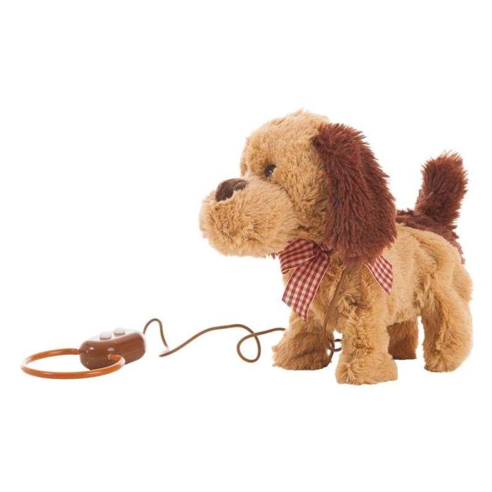 Perro de peluche anda y ladra dirigido con cable. 22 cm. 1 Perro de peluche anda y ladra dirigido con cable. 22 cm. 1
