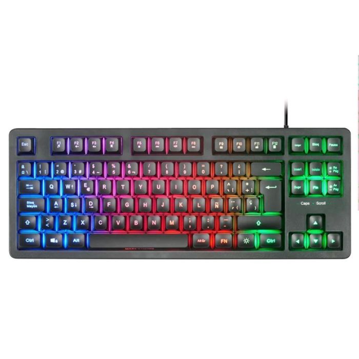 Mars Gaming Teclado MK023 TKL FRGB Membrana H-Mech USB Anti-ghosting Compatible PS4/PS5/Xbox