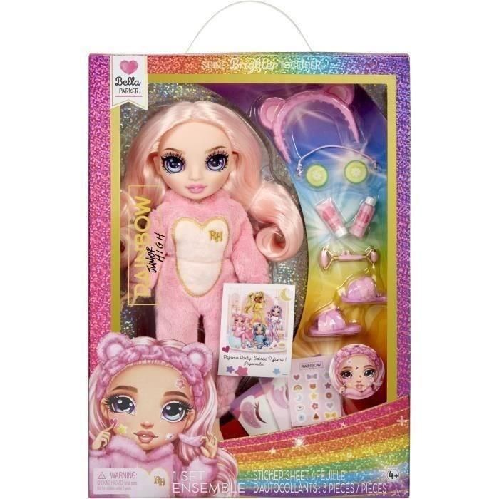 Muñeca bella rainbow high junior high fiesta de pijamas con accesorios 22 cm 4 Muñeca bella rainbow high junior high fiesta de pijamas con accesorios 22 cm 4