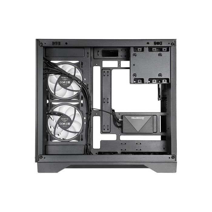 Chieftec GM-30B-TG-OP Visio Midi Torre Cubo PC Negra con Paneles de Vidrio Templado ATX/micro ATX Gaming 7