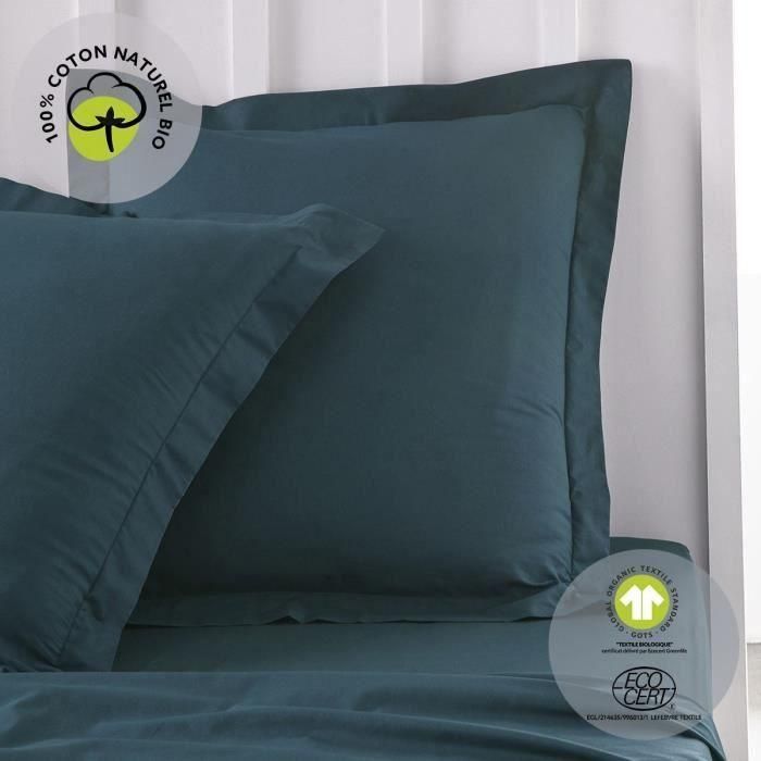 Today TOD3574643510563 Funda de Almohada Cuadrada Algodón Orgánico GOTS y Oeko-Tex 63x63 cm para Dormitorio