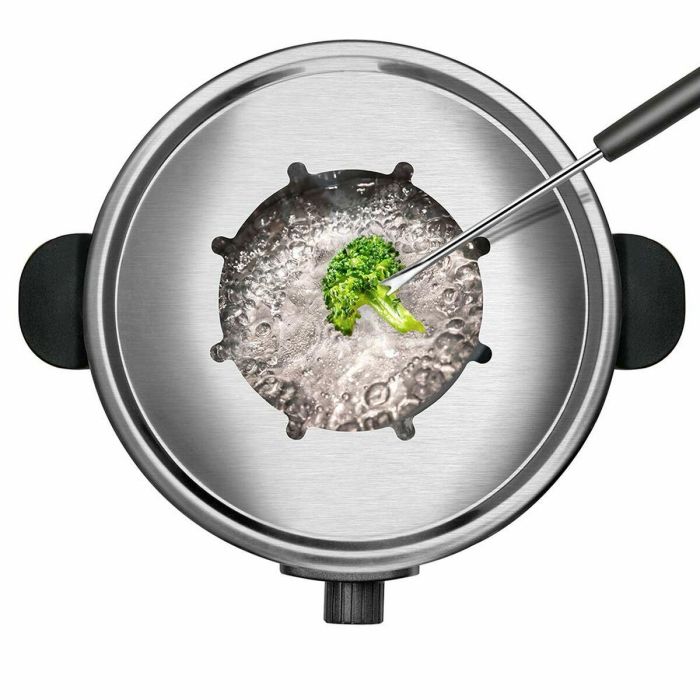 FONDUE TAURUS FF2 - 1000W - TERMOSTATO REGULABLE - CAPACIDAD 2L - 8 PINCHOS - ANTIADHERENTE - PIES ANTIDESLIZANTES 11