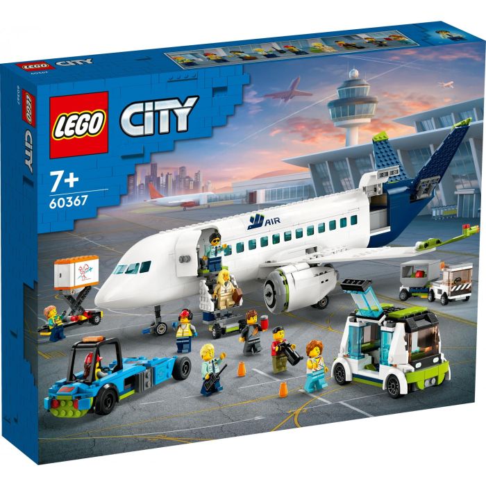 Lego 60367 Avión de Pasajeros City Exploration Juguete con Remolcador, Autobús y 9 Minifiguras - Para Mayores de 7 Años 5