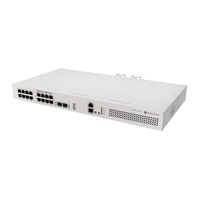 MIKROTIK CRS418-8P-8G-2S+RM Cloud Router/Switch L2/L3 Gigabit Ethernet 16 Puertos PoE 1U Montaje en Rack MIKROTIK CRS418-8P-8G-2S+RM Cloud Router/Switch L2/L3 Gigabit Ethernet 16 Puertos PoE 1U Montaje en Rack