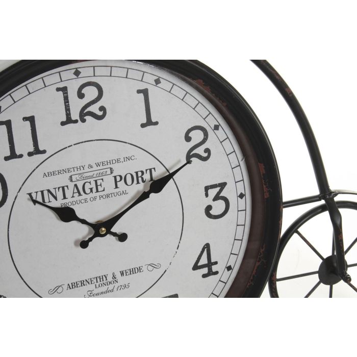 Reloj Pared Vintage DKD Home Decor Negro Blanco 6 x 50 x 60 cm (2 Unidades) 1