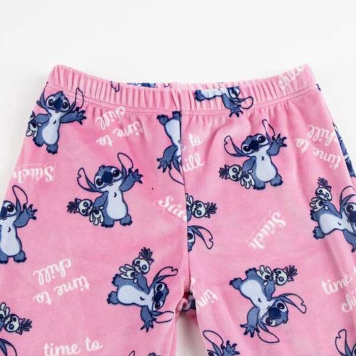 Cerdá Pijama Largo Velour Poly Aplicaciones Stitch Talla 12 Años 1