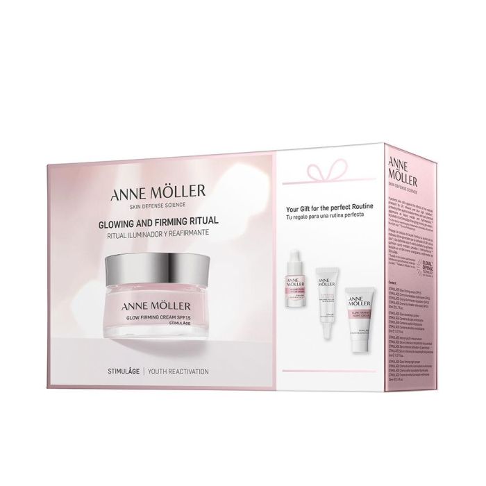 Anne Möller STIMULÂGE Ritual Set Facial Iluminador Reafirmante Anti-Edad: Crema SPF15 + Noche + Sérum + Contorno Ojos 4 Piezas Anne Möller STIMULÂGE Ritual Set Facial Iluminador Reafirmante Anti-Edad: Crema SPF15 + Noche + Sérum + Contorno Ojos 4 Piezas