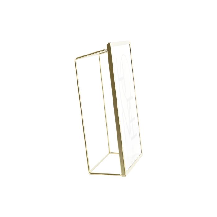 DKD Home Decor Marco de Fotos 15x20 cm Dorado Metal y Cristal (6 Unidades) 6 x 20.5 x 15.5 cm 2